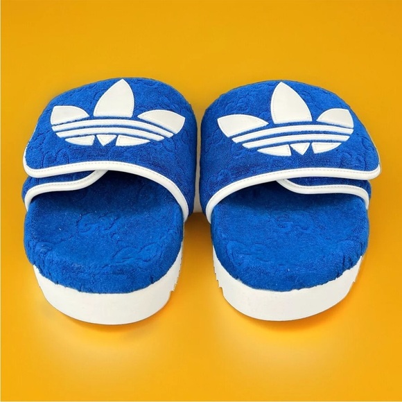 Gucci X Adidas GG Magic Sponge Demetra Vegan Logo Slide UK 11 - US 11.5 - EU 45 main image 13